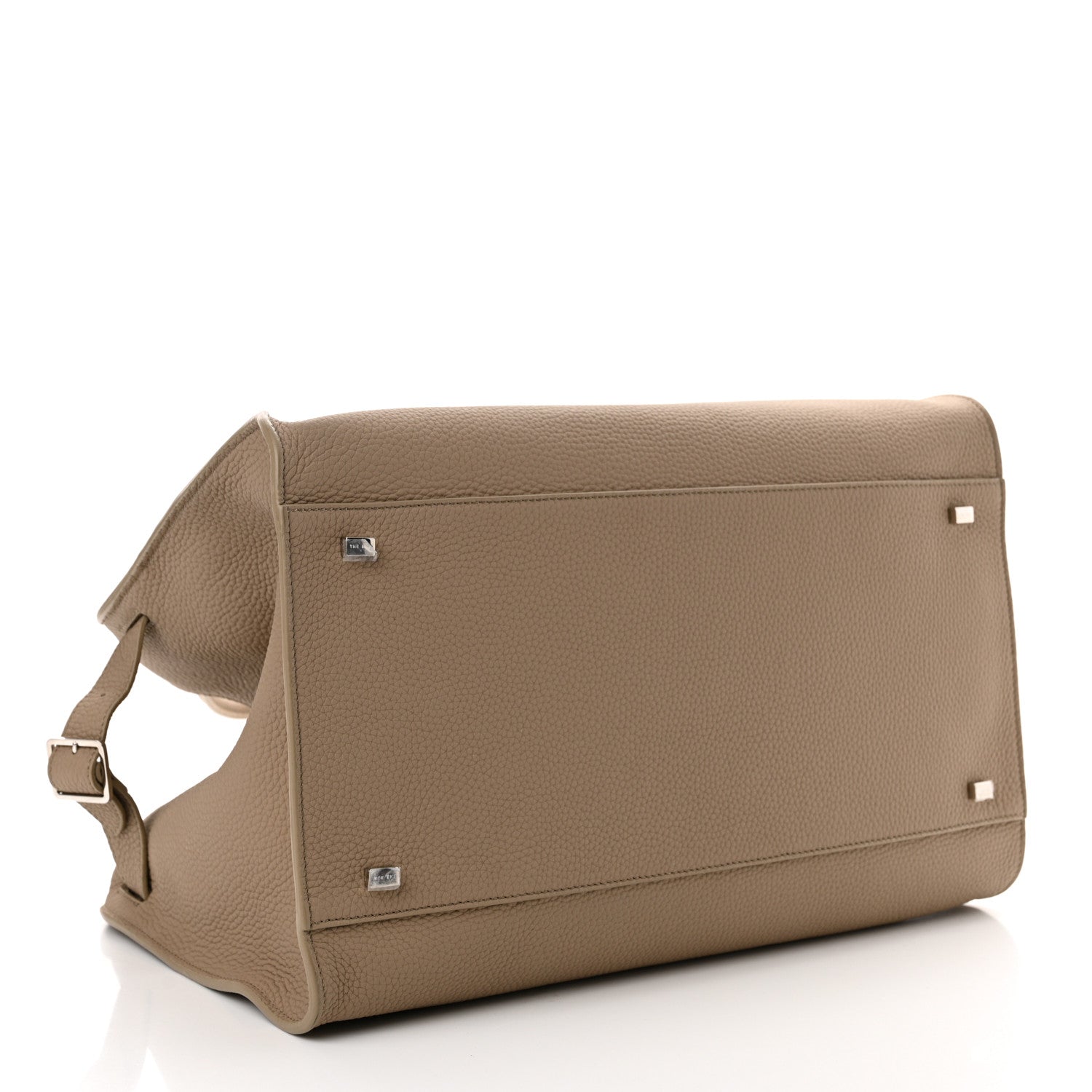 The Row Matte Grained Calfskin Soft Margaux 15 Dark Taupe 4 of 9