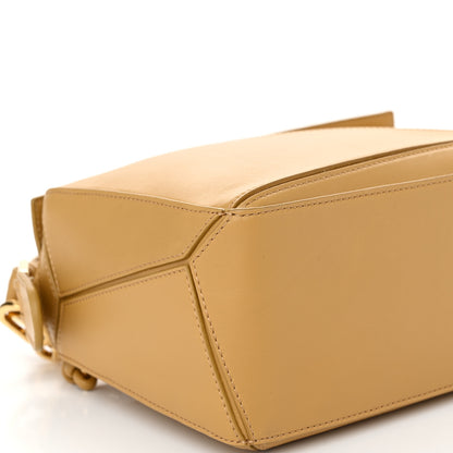 Loewe Calfskin Small Woven Puzzle Bag Sahara 8 of 9