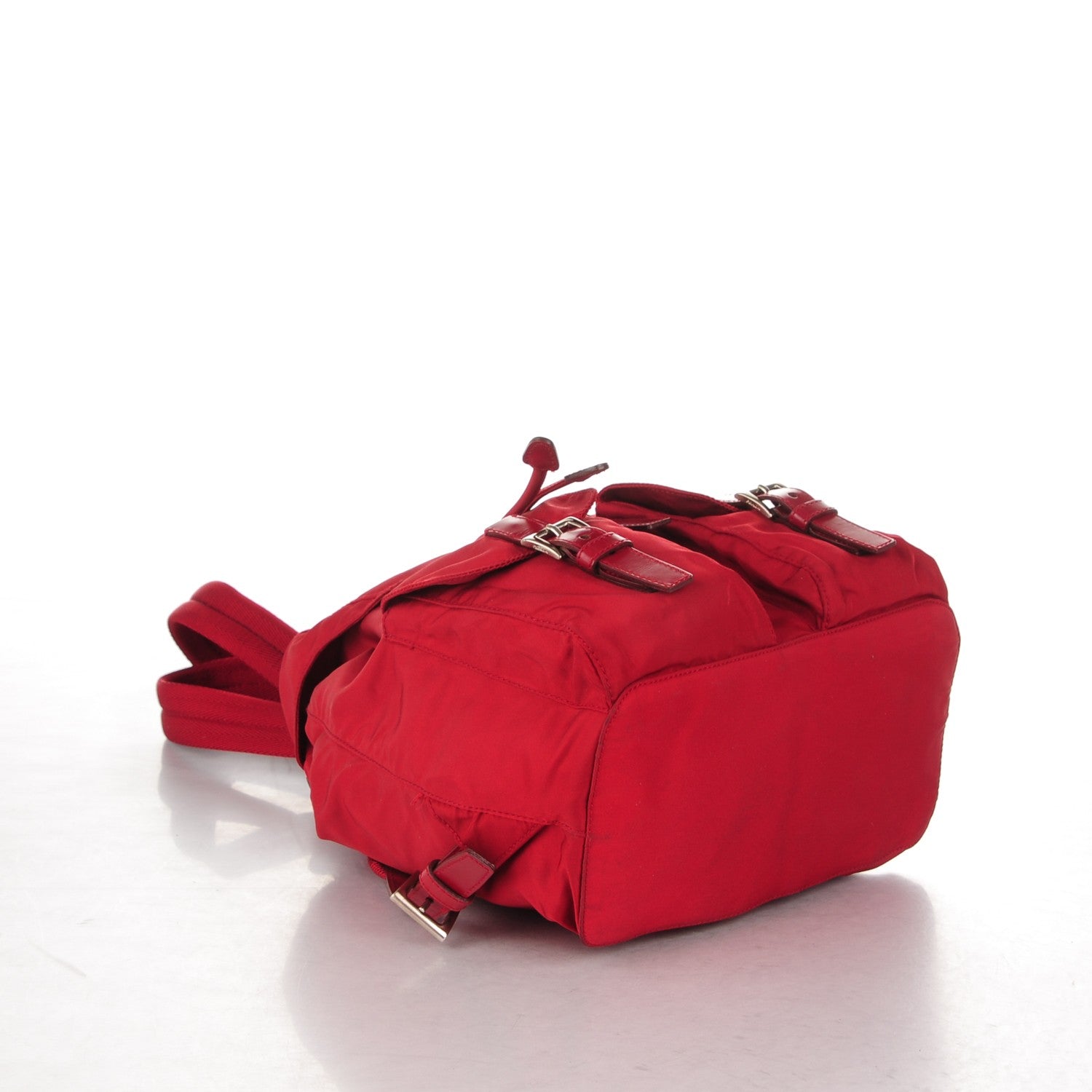 Prada Nylon Vela Small Backpack Red 4 of 7