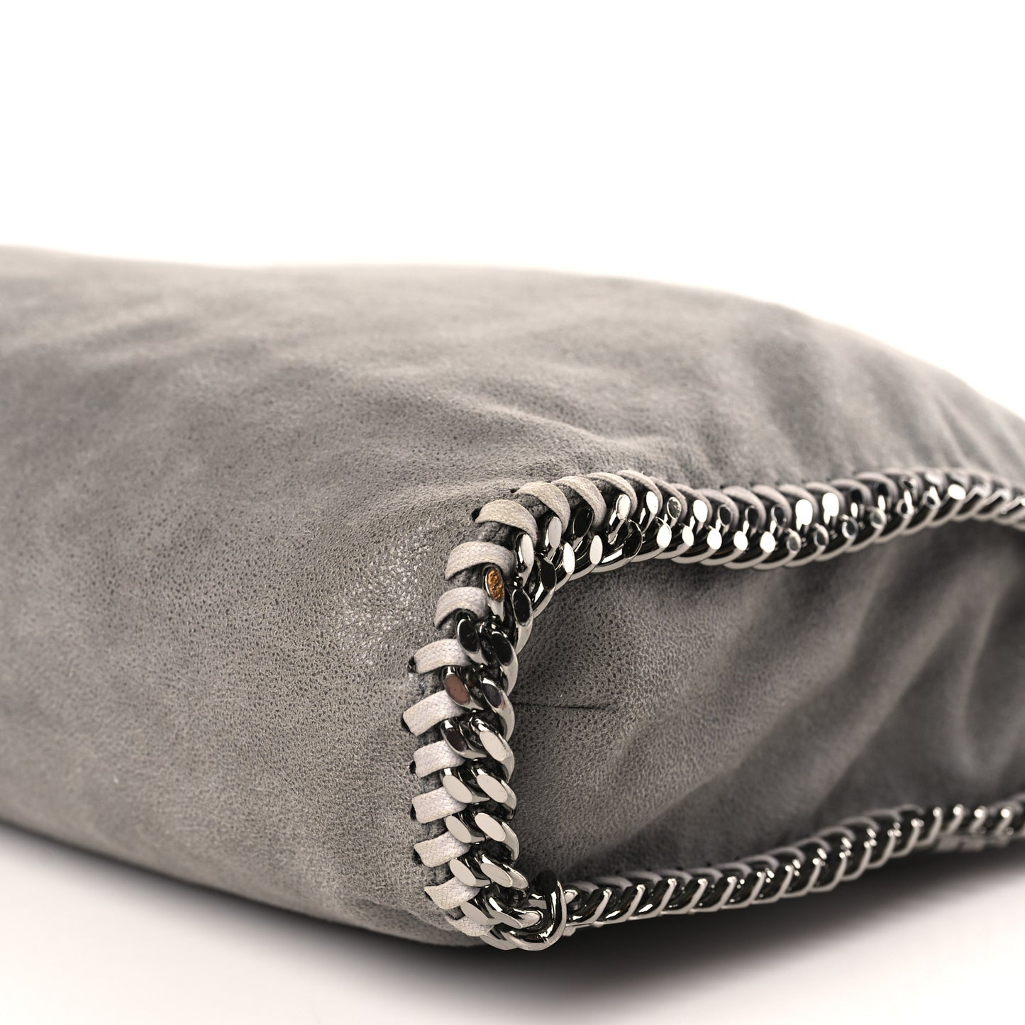 Shaggy Deer Falabella Fold Over Tote Grey