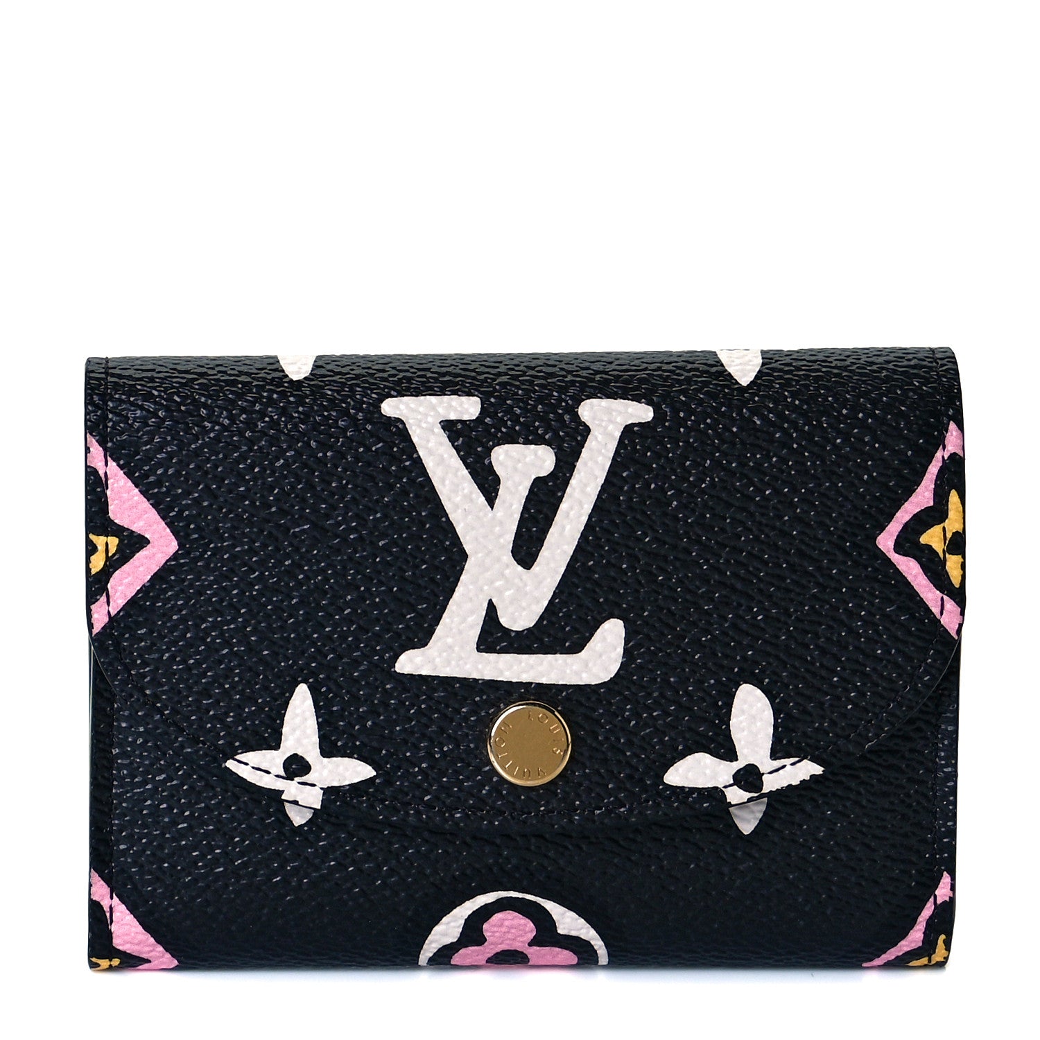 Louis Vuitton Monogram Giant Wild At Heart Rosalie Coin Purse Black 1 of 8