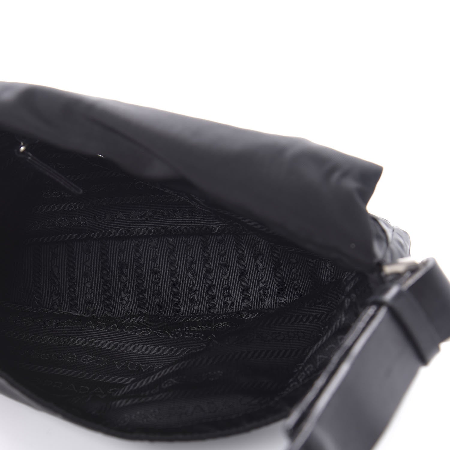 Prada Tessuto Nylon Shoulder Bag Black 6 of 9