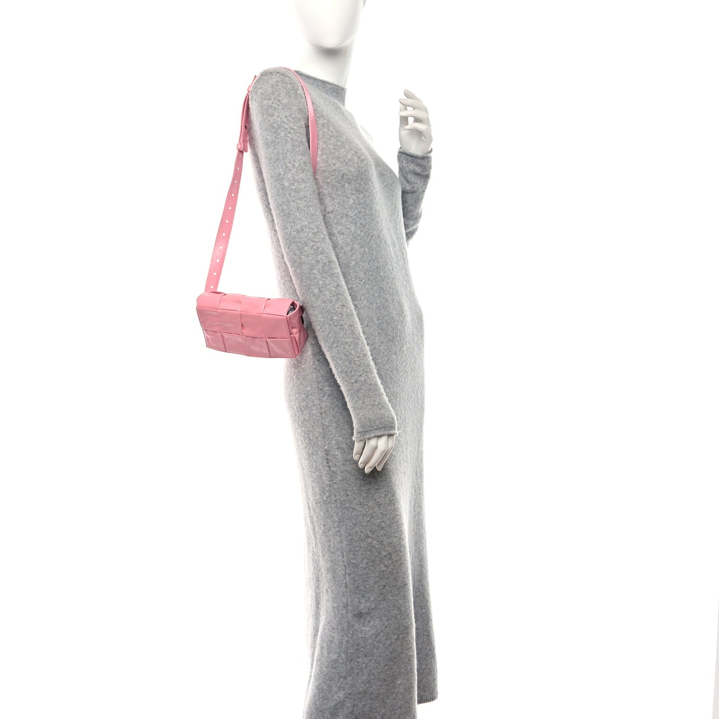 Paper Calfskin Intrecciato Cassette Belt Bag Ribbon