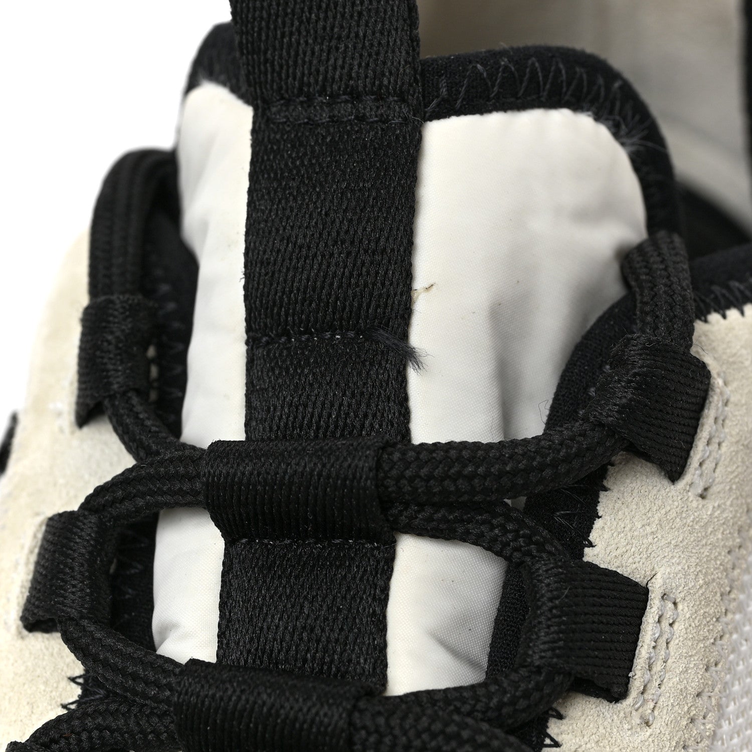 Chanel Velvet Calfskin Mixed Fibers CC Sneakers 39.5 Ivory Black 9 of 10