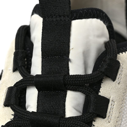 Chanel Velvet Calfskin Mixed Fibers CC Sneakers 39.5 Ivory Black 9 of 10