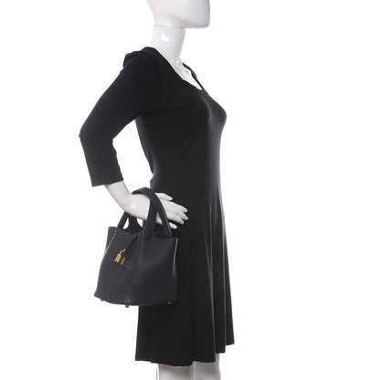 Hermes Taurillon Clemence Matte Alligator Picotin Lock Touch 18 PM Bleu Nuit 2 of 9