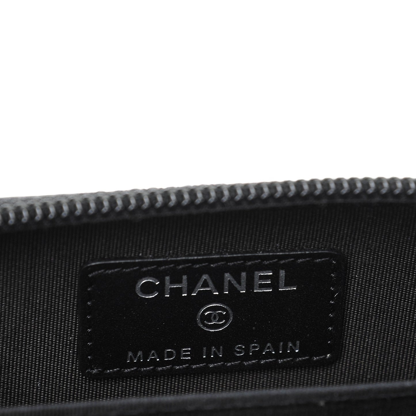Caviar Timeless CC Zip Around Coin Purse Black