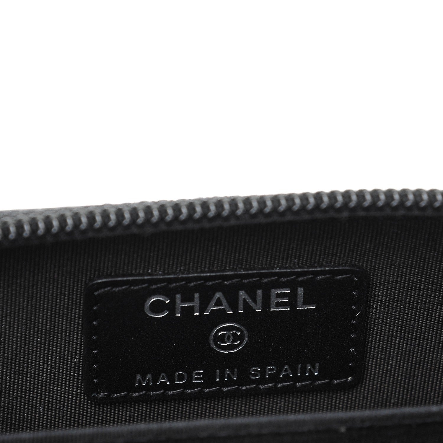Chanel Caviar Timeless CC Zip Around Coin Purse Black 6 of 8
