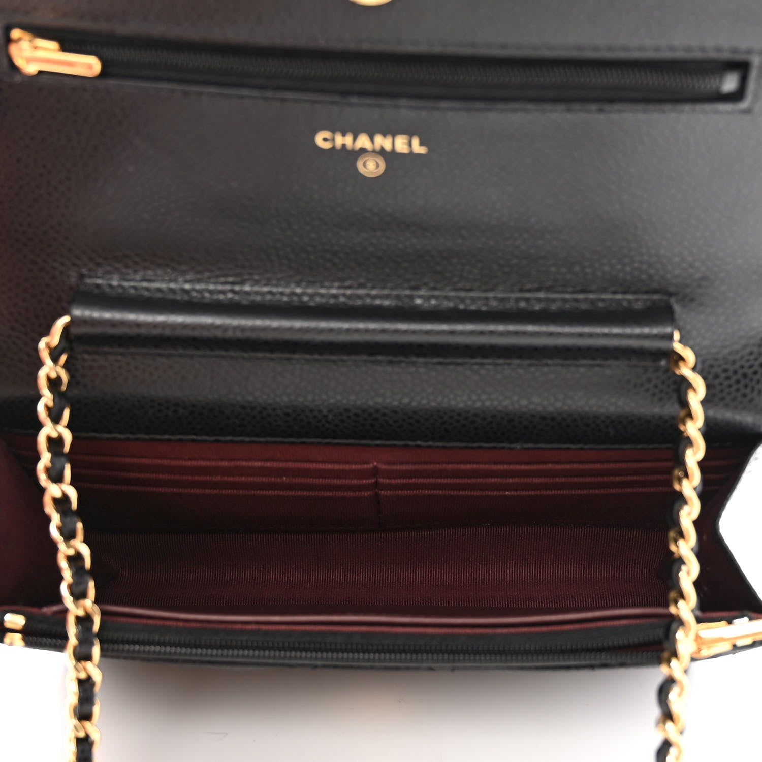 Chanel Caviar Quilted Wallet On Chain WOC Black 5 of 12