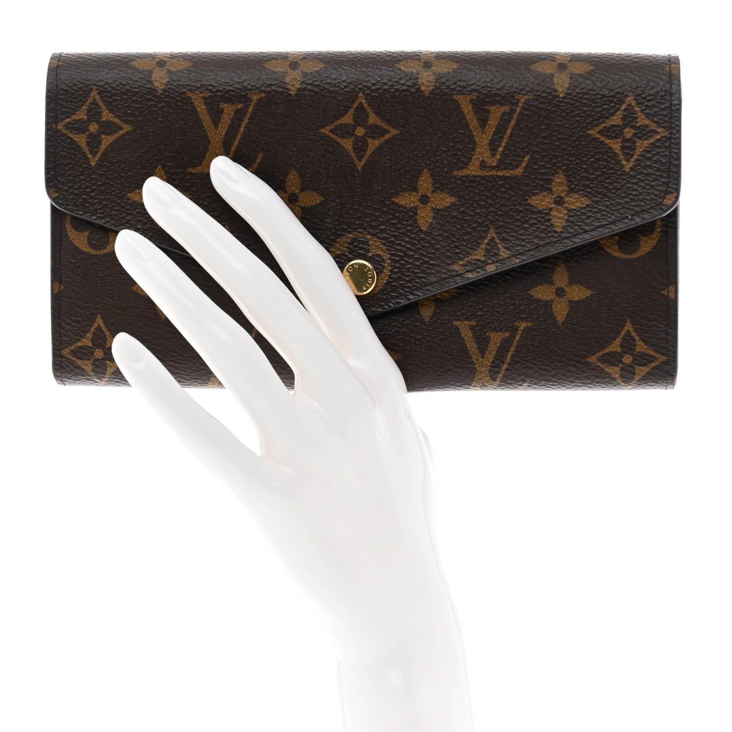 Louis Vuitton Monogram Sarah Wallet NM Rose Ballerine 2 of 7