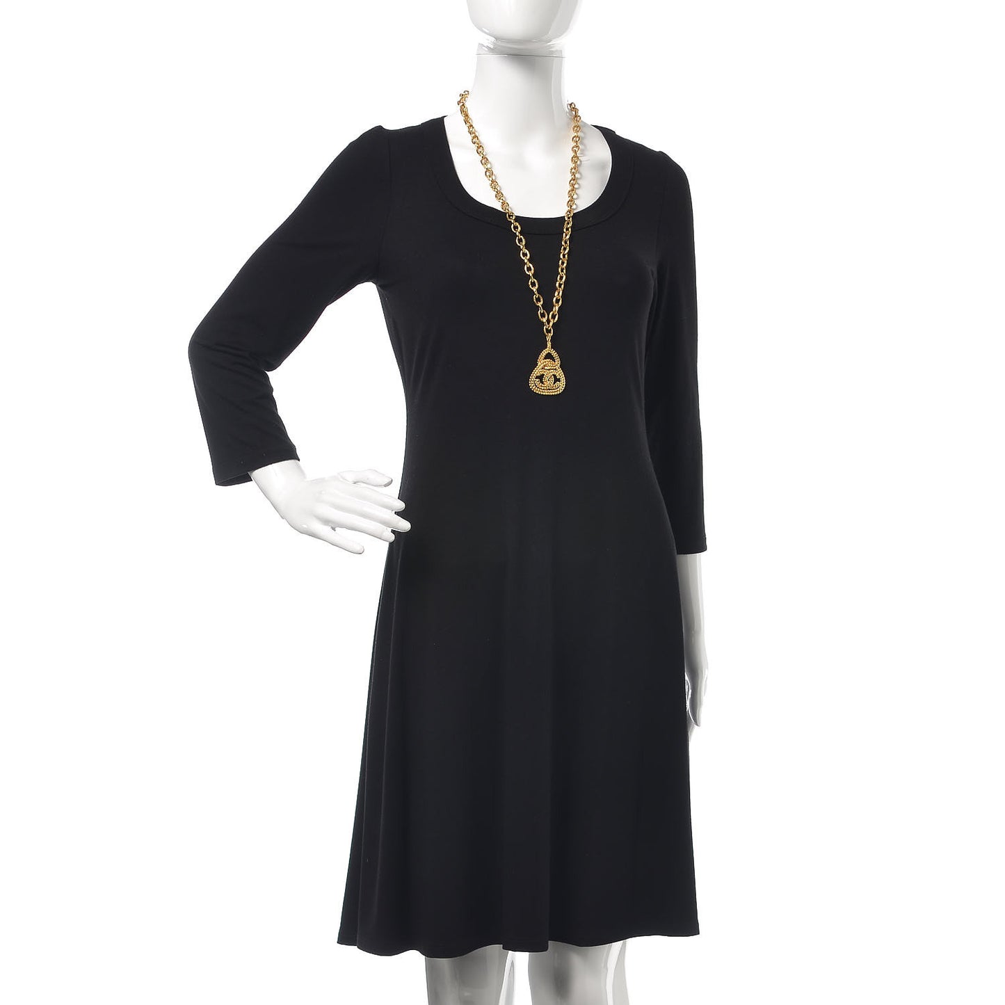CC Pendant Necklace Gold