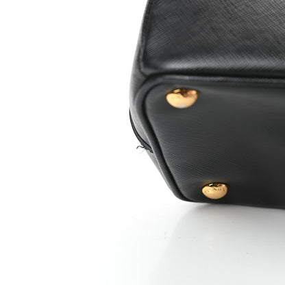 Prada Saffiano Medium Galleria Double Zip Tote Black 16 of 19