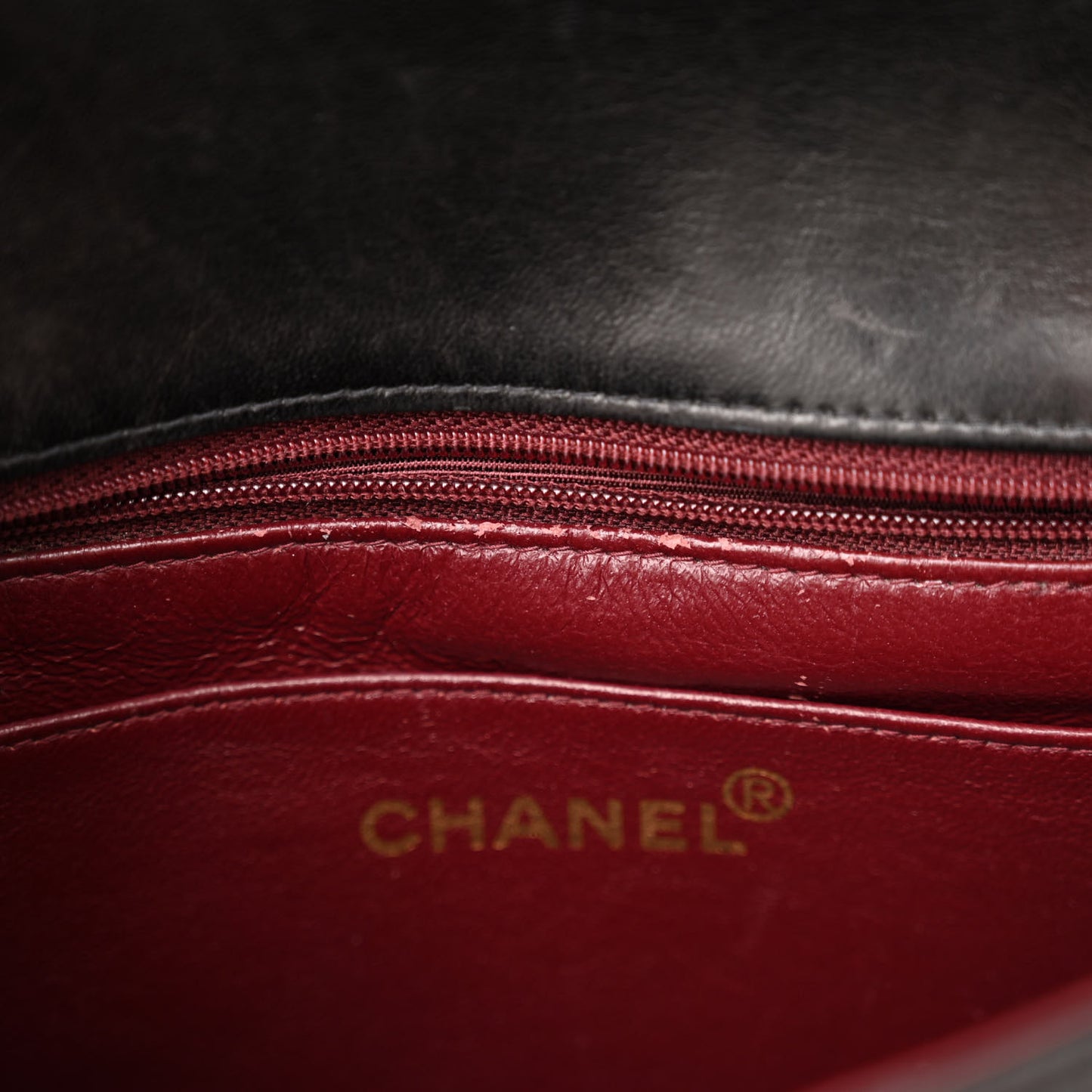 Lambskin Quilted Mini Square Flap Bag Black