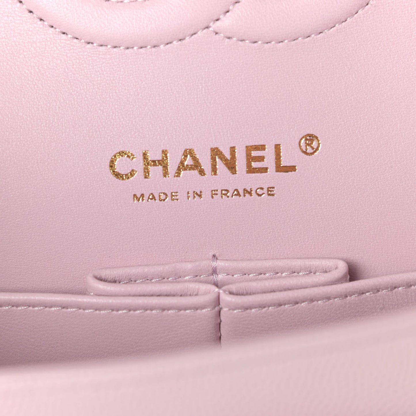 Caviar Quilted Medium Double Flap Light Pink
