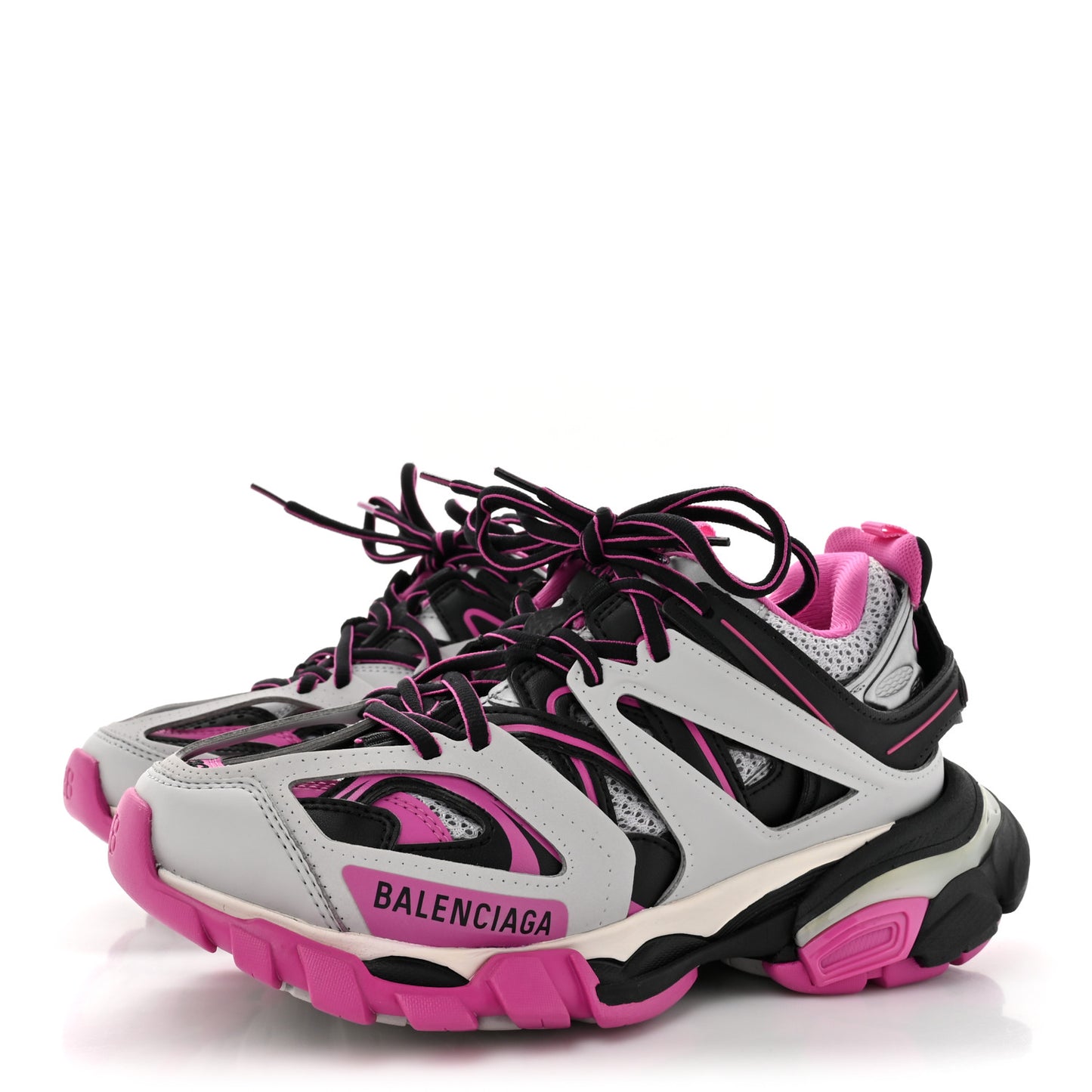Mesh Nubuck Effect Fabric LED Womens Track Sneakers 36 Grey Pink Black