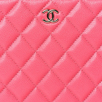 Chanel Caviar Quilted Cosmetic Case Pink 8 of 9