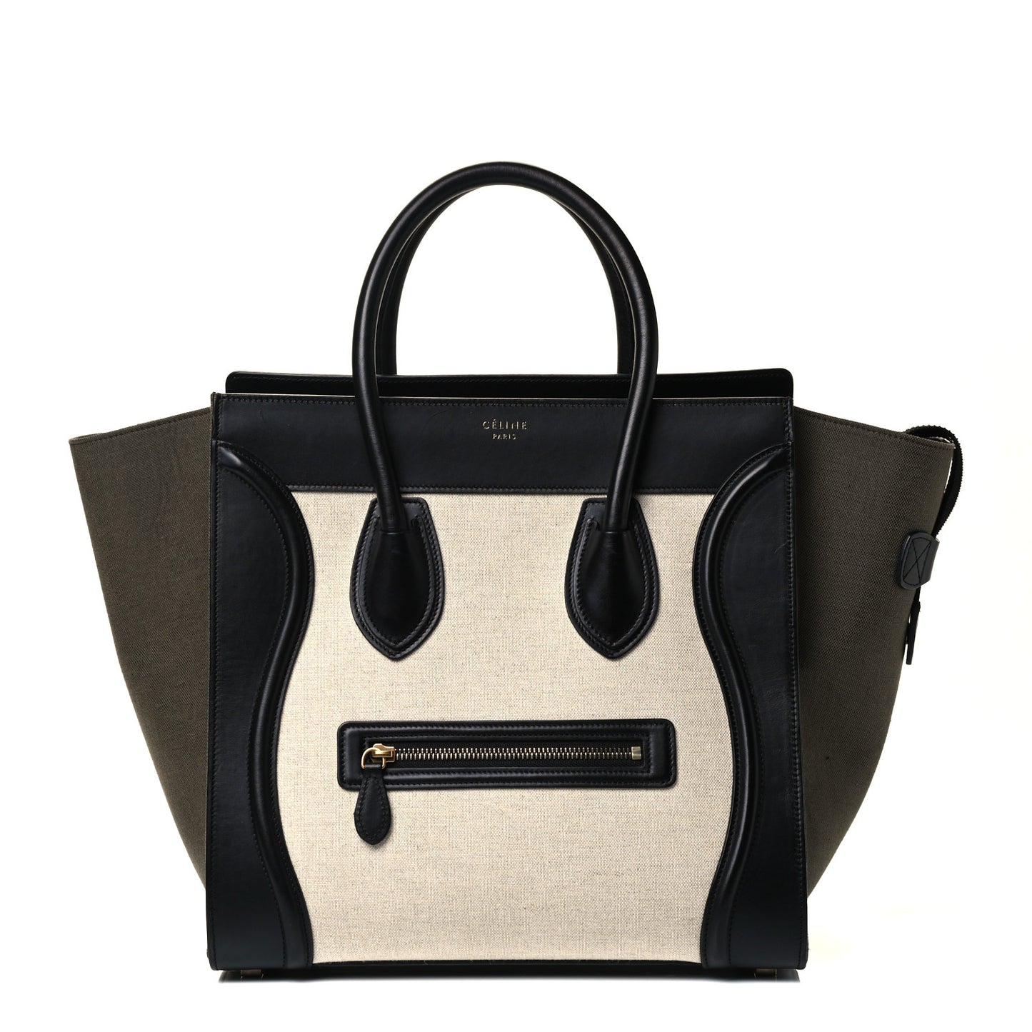 Canvas Smooth Calfskin Suede Mini Tri-Color Luggage