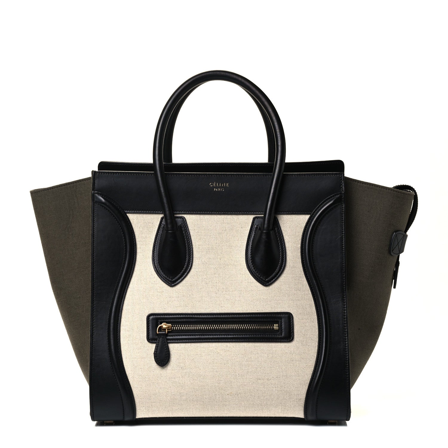 Celine Canvas Smooth Calfskin Suede Mini Tri-Color Luggage 1 of 4