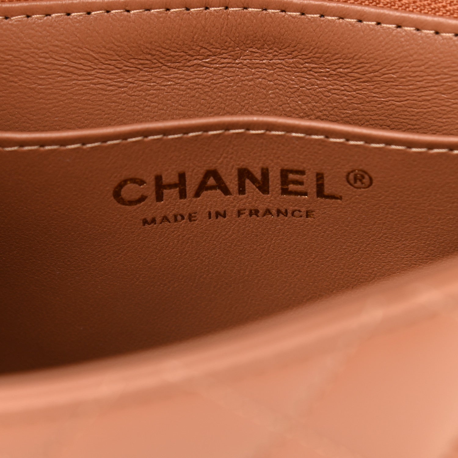Chanel Lambskin Quilted Mini Square Flap Brown 6 of 11