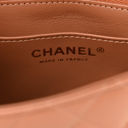 Chanel Lambskin Quilted Mini Square Flap Brown 6 of 11