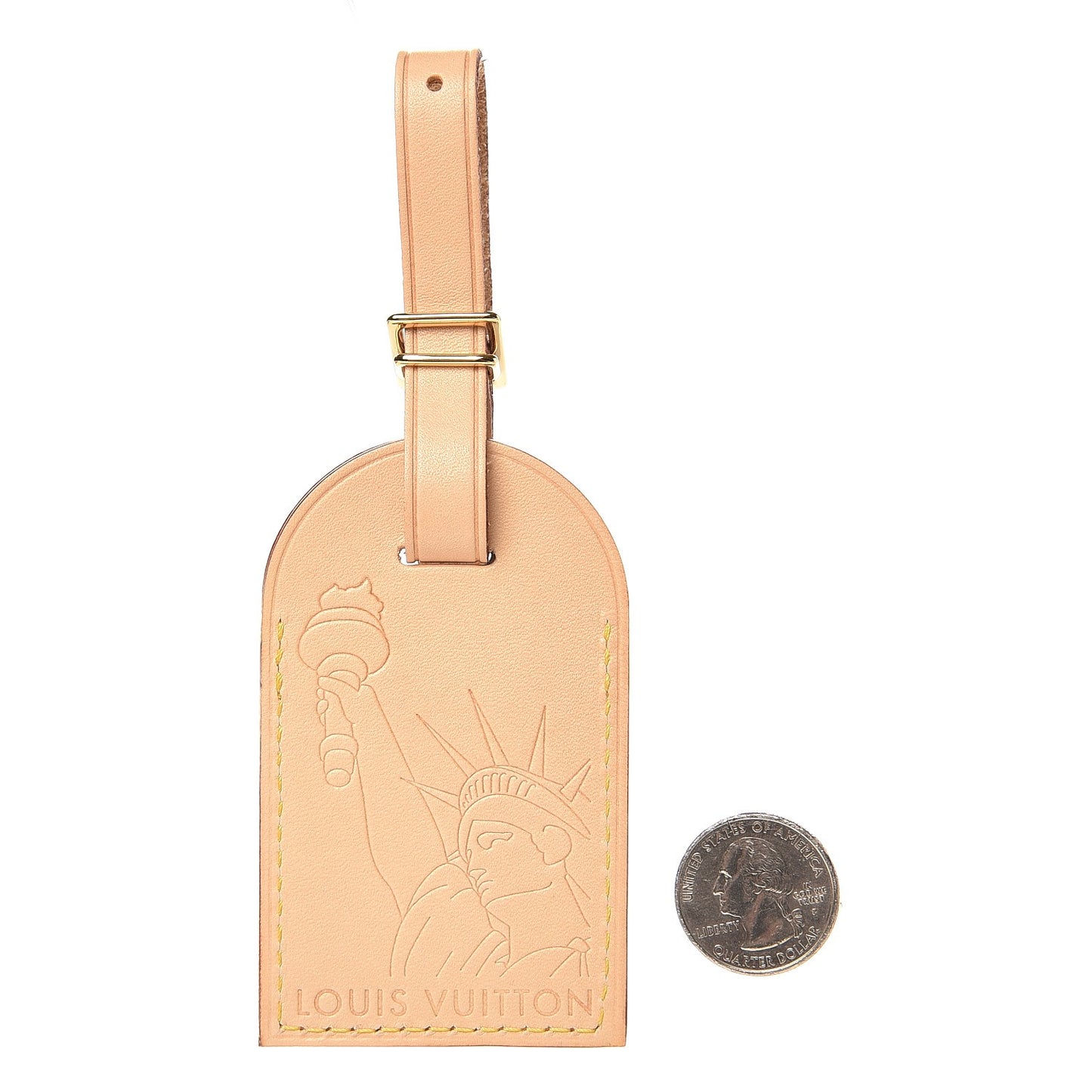 Statue of Liberty Vachetta Luggage Tag