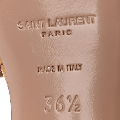 Saint Laurent Patent Tribute 75 Platform Sandals 36.5 Pale Pink 7 of 10