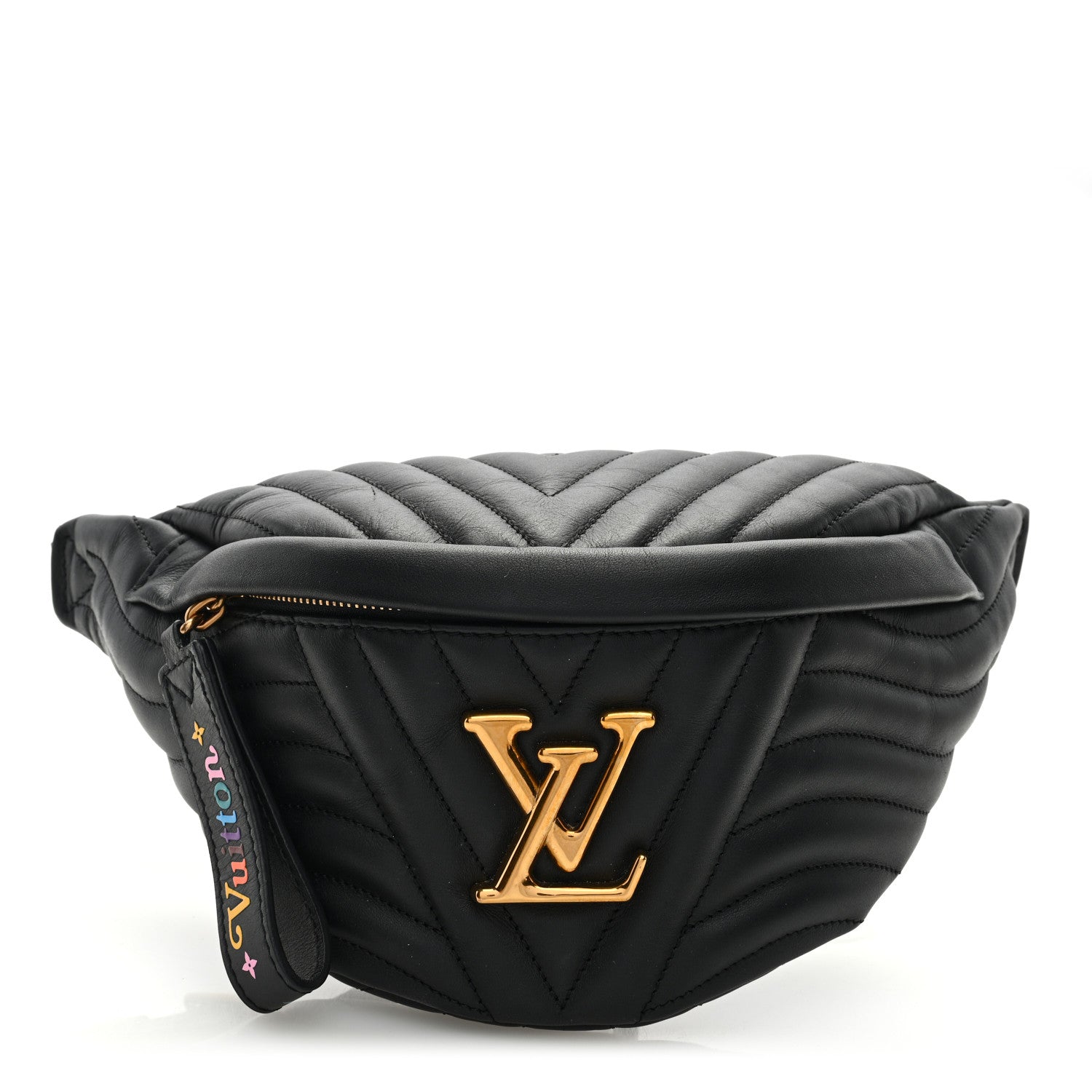 Louis Vuitton Calfskin Quilted New Wave Bumbag Black 1 of 8