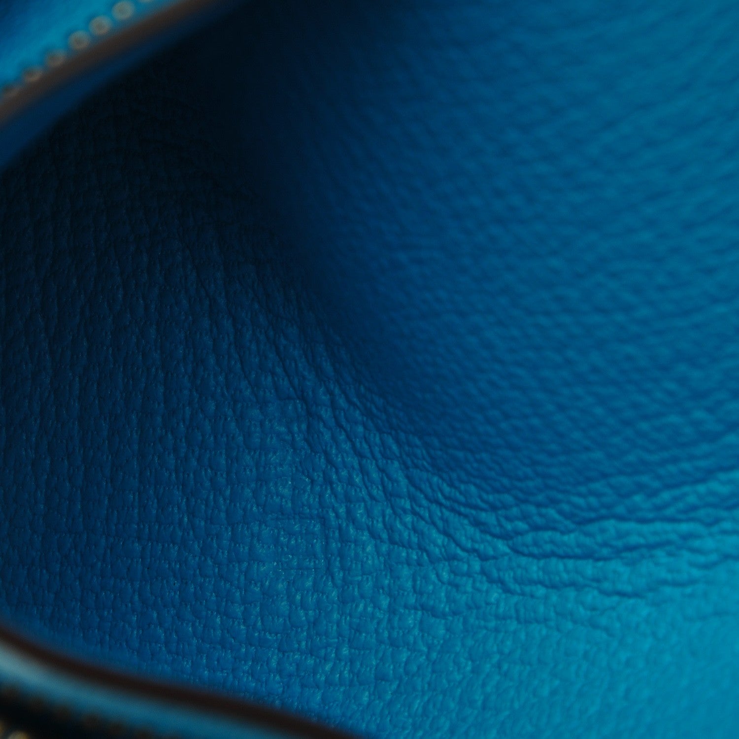 Hermes Chevre Mysore Bearn Compact Wallet Bleu Azteque 7 of 8