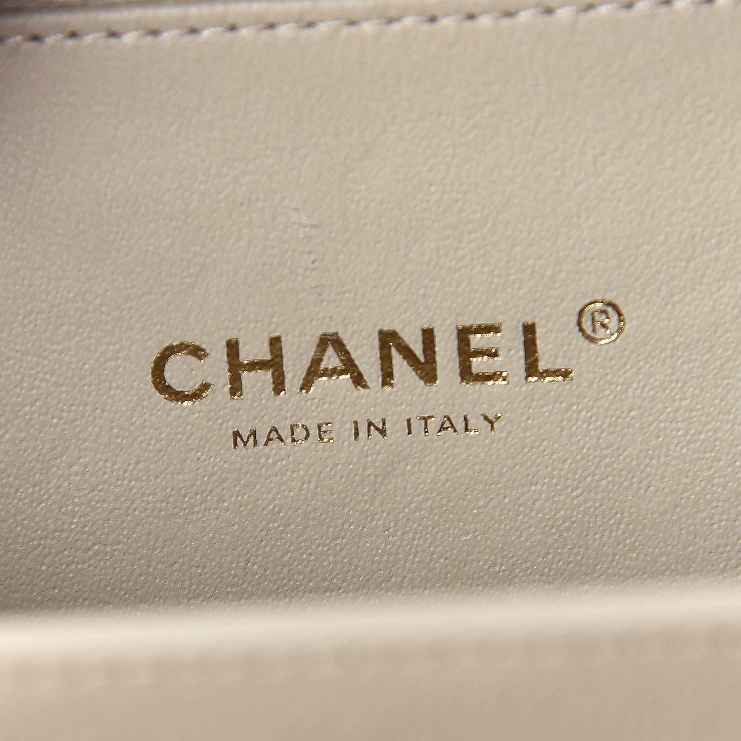 Chanel Caviar Quilted Small CC Filigree Vanity Case Light Beige 6 of 15