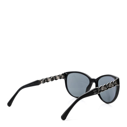 Chanel CC Chain Sunglasses 5215Q Black 4 of 6