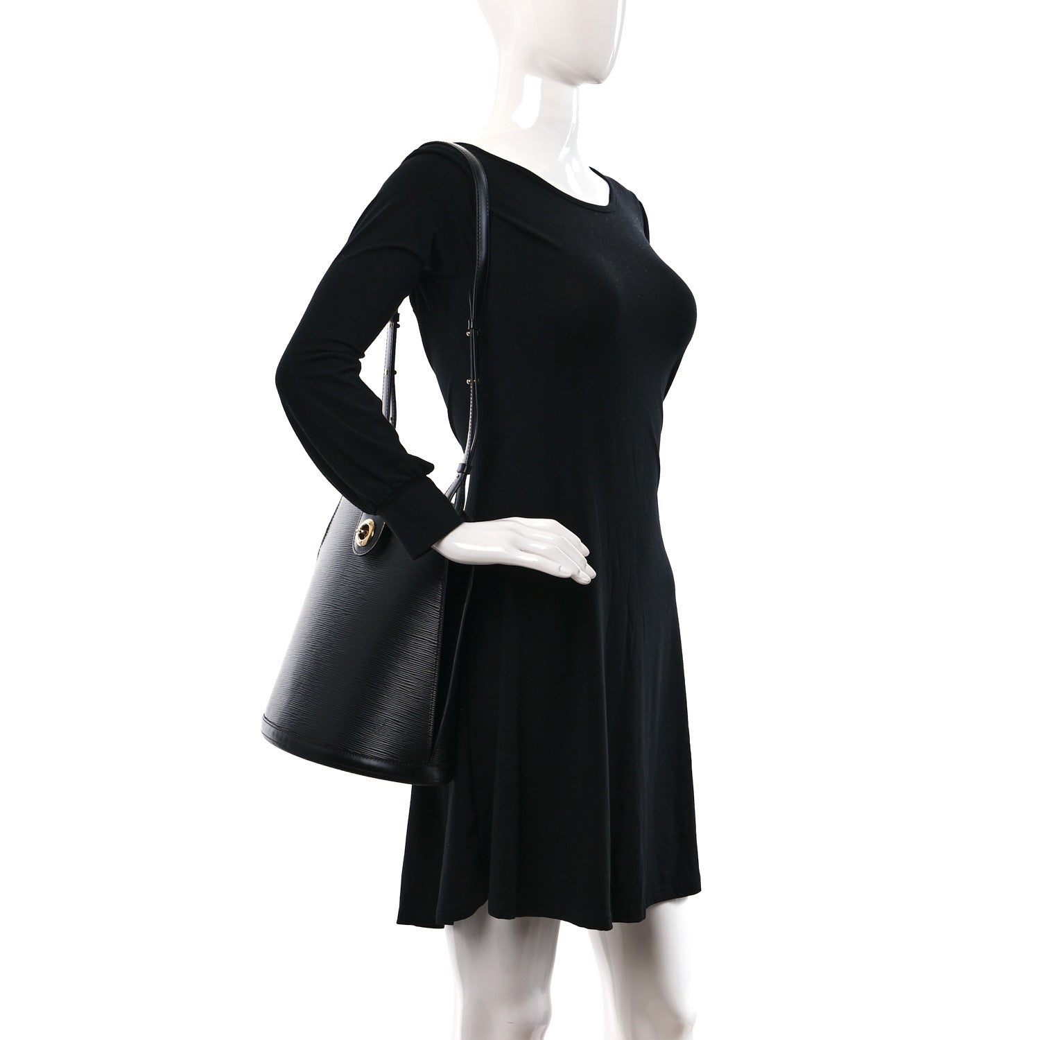 Louis Vuitton Epi Cluny Black 2 of 10