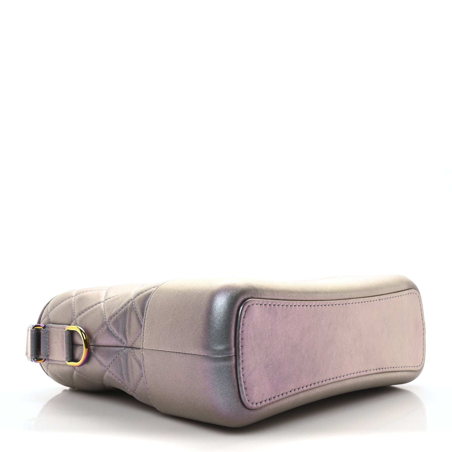 Chanel Iridescent Lambskin Calfskin Quilted Medium Gabrielle Hobo Light Purple 4 of 11