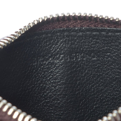 Saint Laurent Grained Calfskin 5 Fragments Zip Pouch Card Holder Bordeaux 8 of 8
