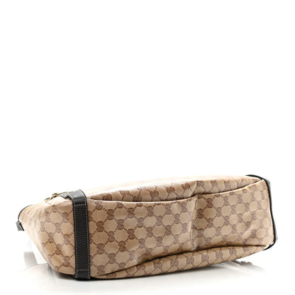 Gucci Crystal Monogram Medium Abbey Shoulder Bag Dark Brown 4 of 16