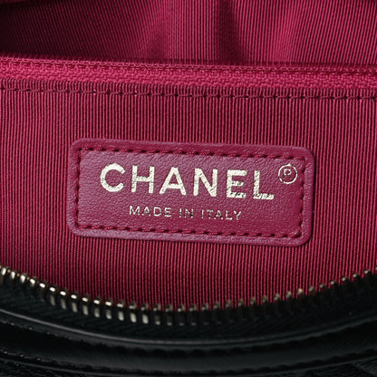 Chanel Shiny Lambskin Quilted Fashion Therapy Bowling Bag Black 10 of 25