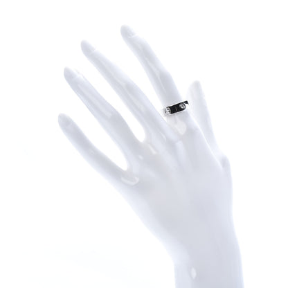 Cartier 18K White Gold 3 Diamond 5.5mm LOVE Ring 51 5.75 2 of 4