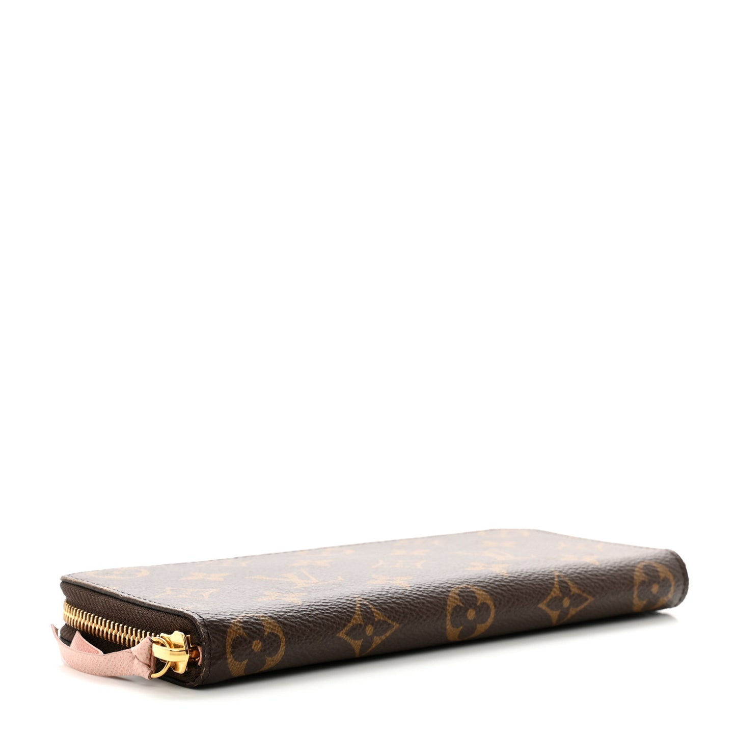 Monogram Clemence Wallet Rose Ballerine