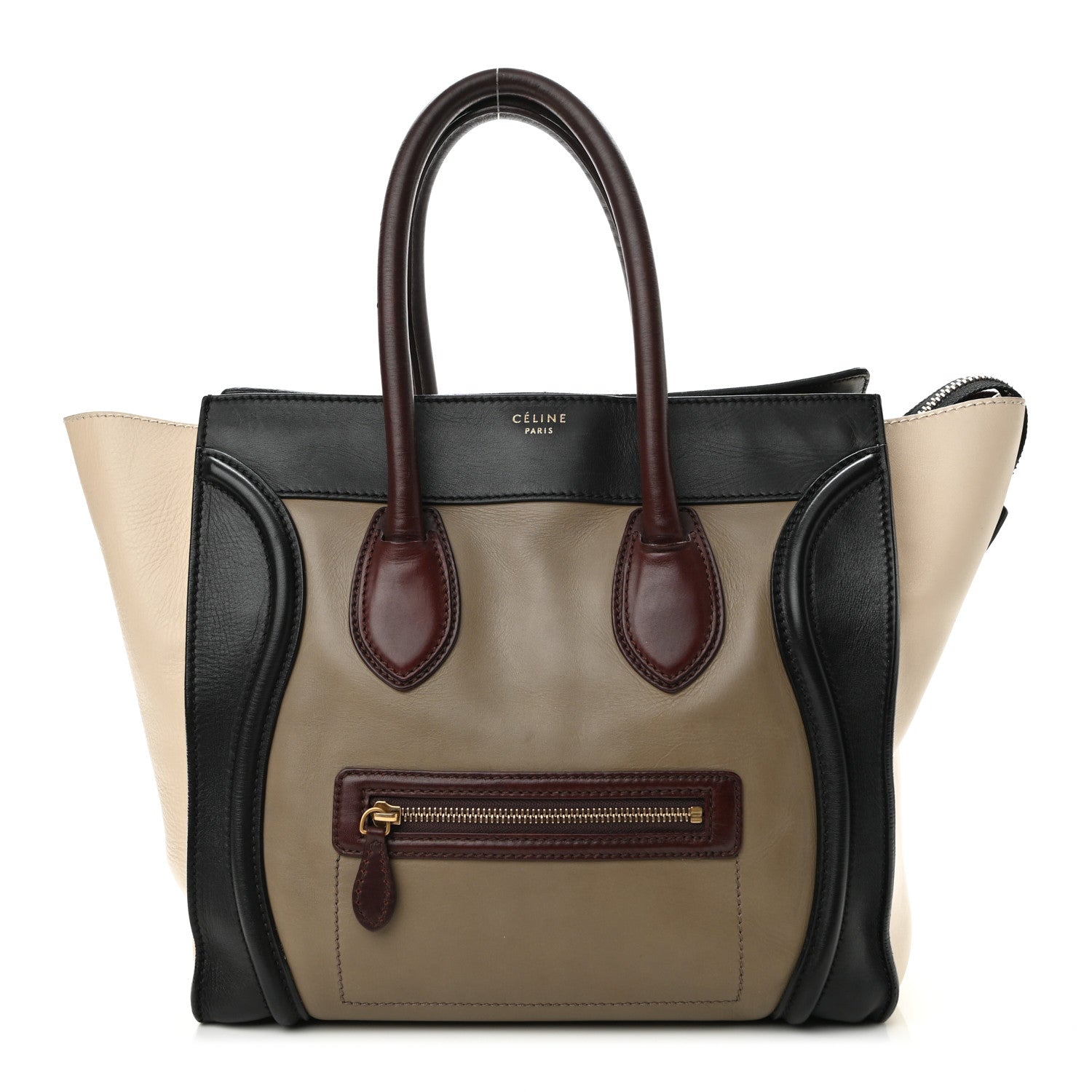 Celine Smooth Calfskin Mini Tri-Color Luggage Grey 1 of 15