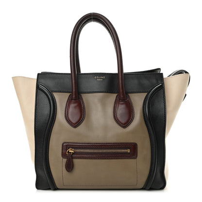 Celine Smooth Calfskin Mini Tri-Color Luggage Grey 1 of 15