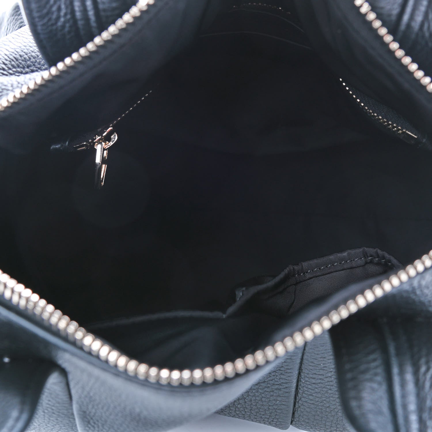 Alexander Wang Pebbled Lambskin Rocco Black Pale Gold Hardware 4 of 7