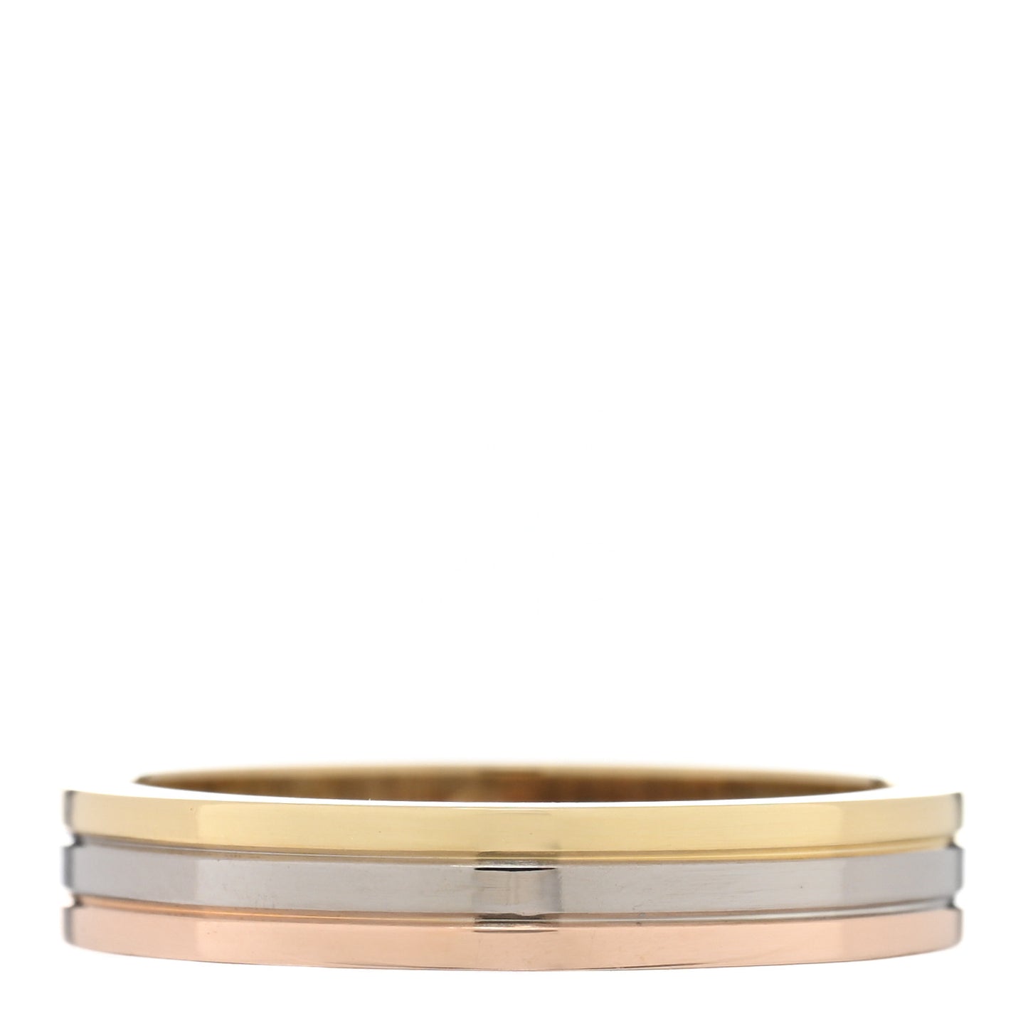 18K Pink White Yellow Gold 3.5mm Vendome Louis Cartier Wedding Band Ring 52 6