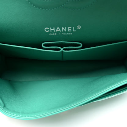 Chanel Lambskin Quilted Medium Double Flap Green 5 of 12
