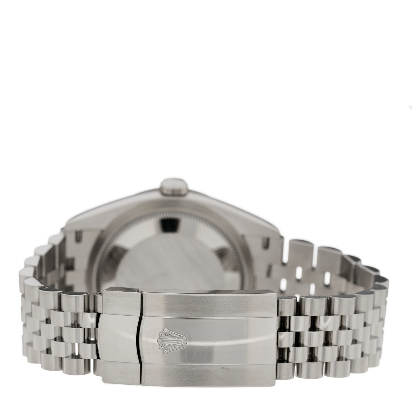 Stainless Steel 18K White Gold Diamond 36mm Oyster Perpetual Datejust Watch Aubergine Roman 126234