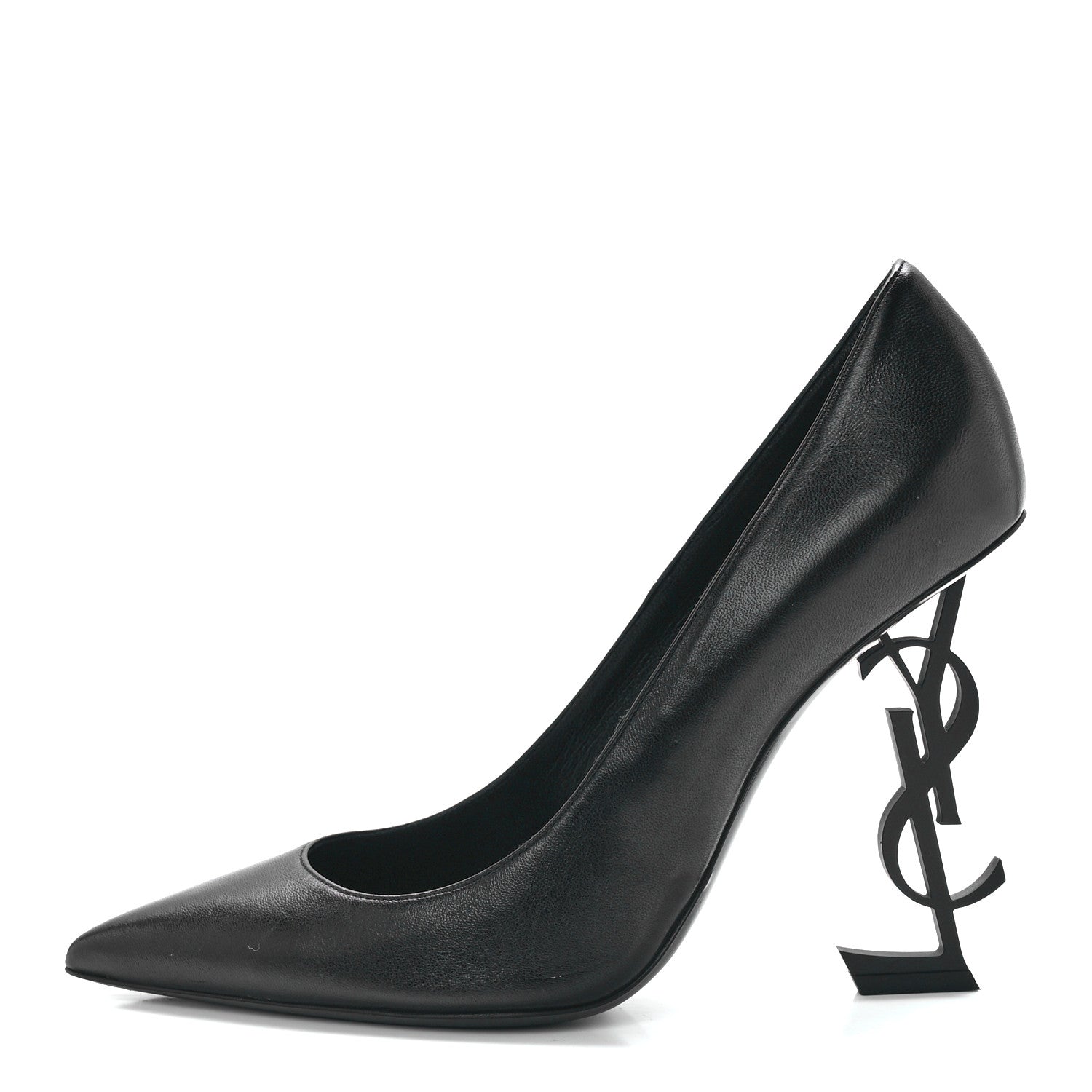 Saint Laurent Calfskin Opyum 110 Pumps 39.5 Black 1 of 9