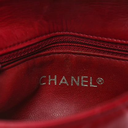 Chanel Lambskin Quilted Flap Waist Belt Bag 75 30 Red 6 of 14