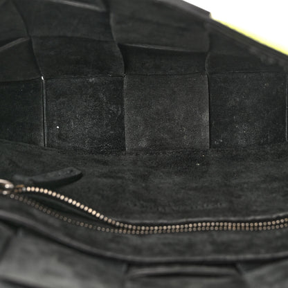 Bottega Veneta Metallic Crushed Calfskin Maxi Intrecciato Cassette Crossbody Bag Chlorophyll 5 of 9