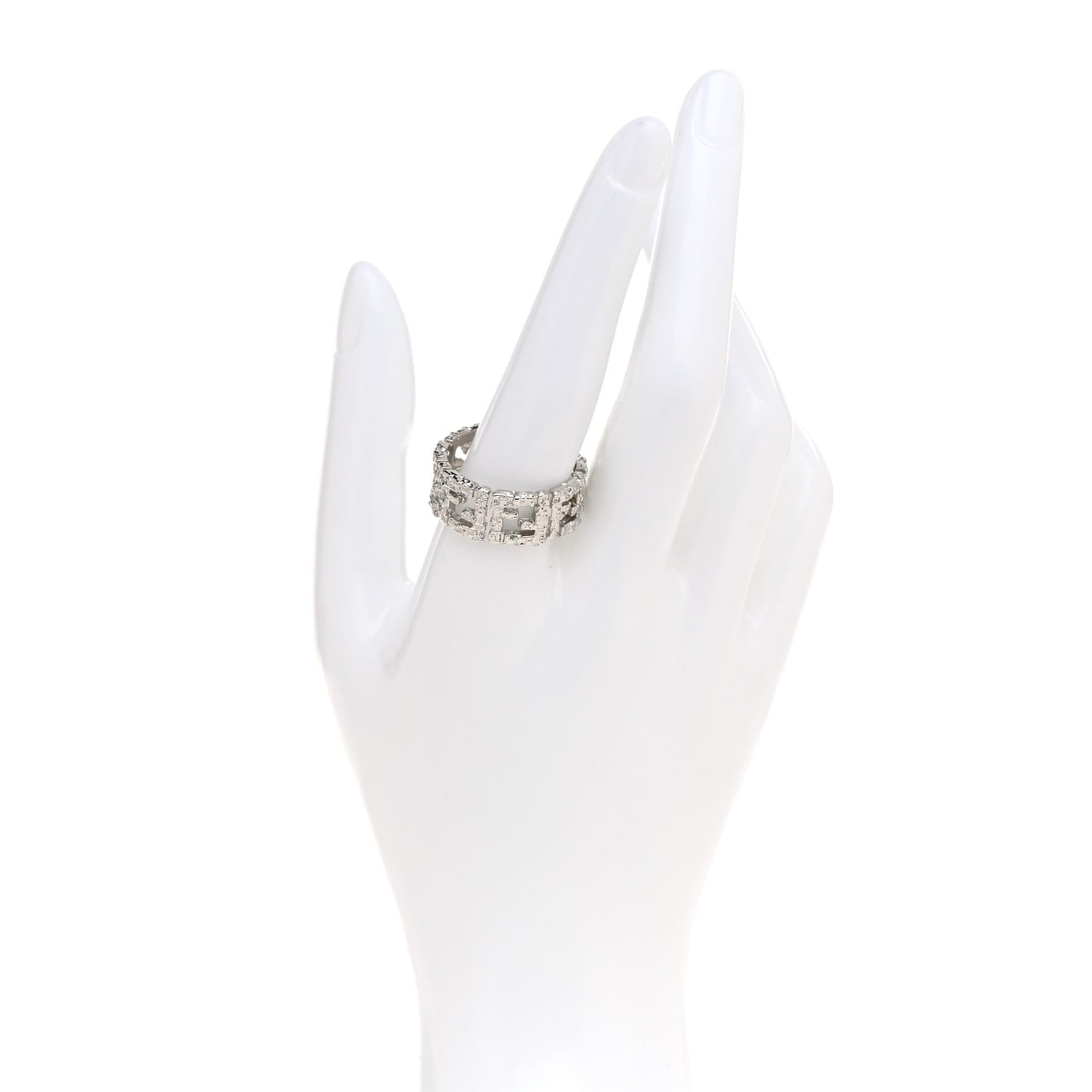 Metal Forever Fendi Ring M 63 10.25 Silver