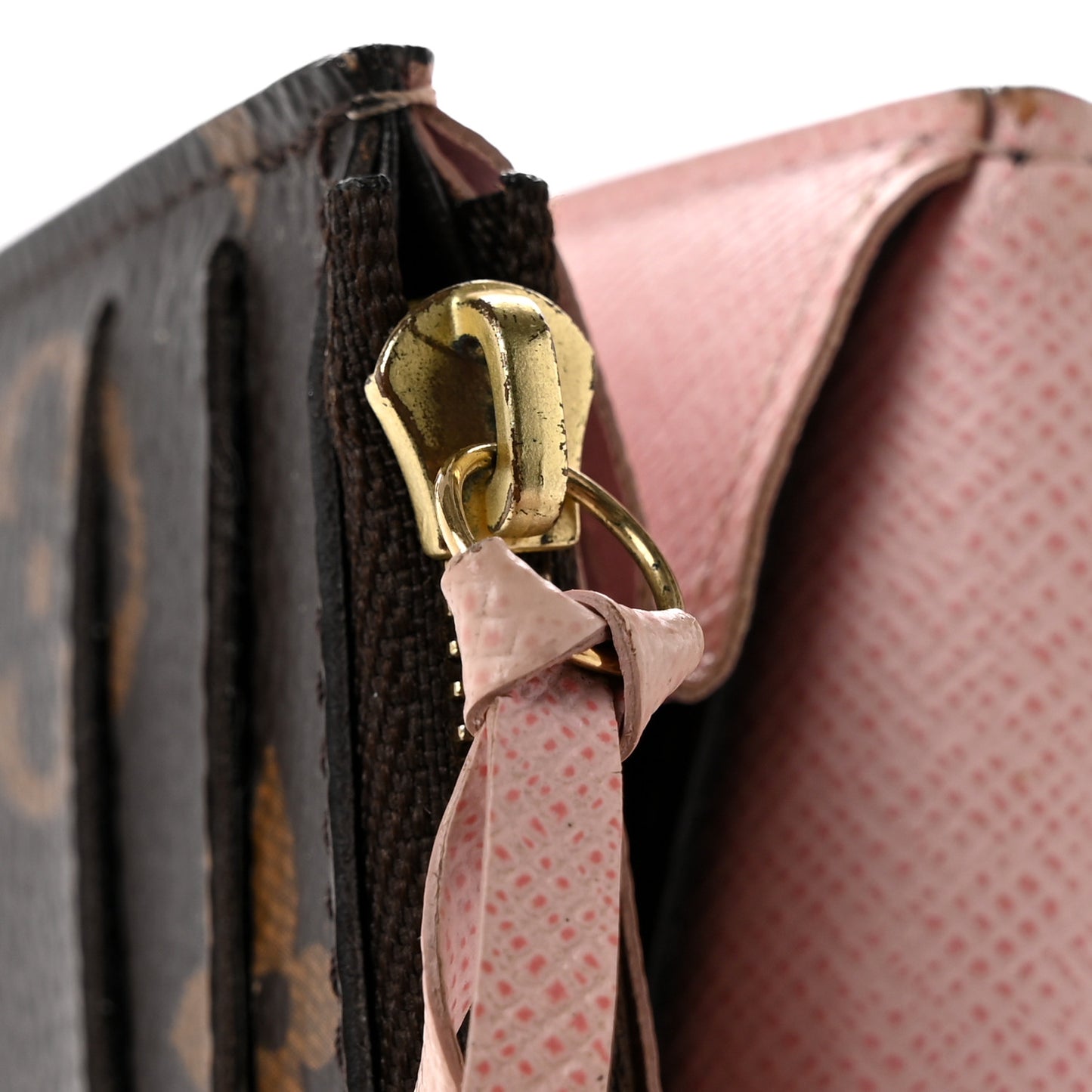 Monogram Emilie Wallet Rose Ballerine