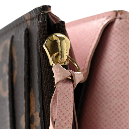 Louis Vuitton Monogram Emilie Wallet Rose Ballerine 8 of 10