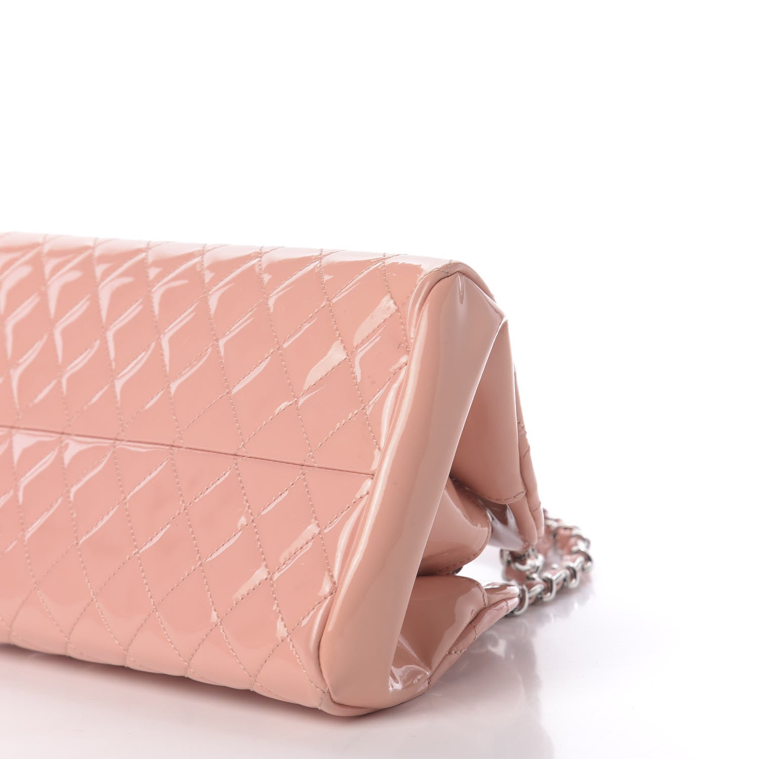 Chanel Patent Quilted Medium Just Mademoiselle Pink 7 of 11